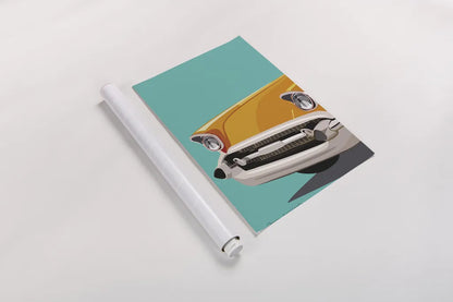 Vintage Car II by Omar Escalante. shown as a rolled paper print. Available as archival giclee rolled canvas, fine art paper, or poster print. SKU 66173h.