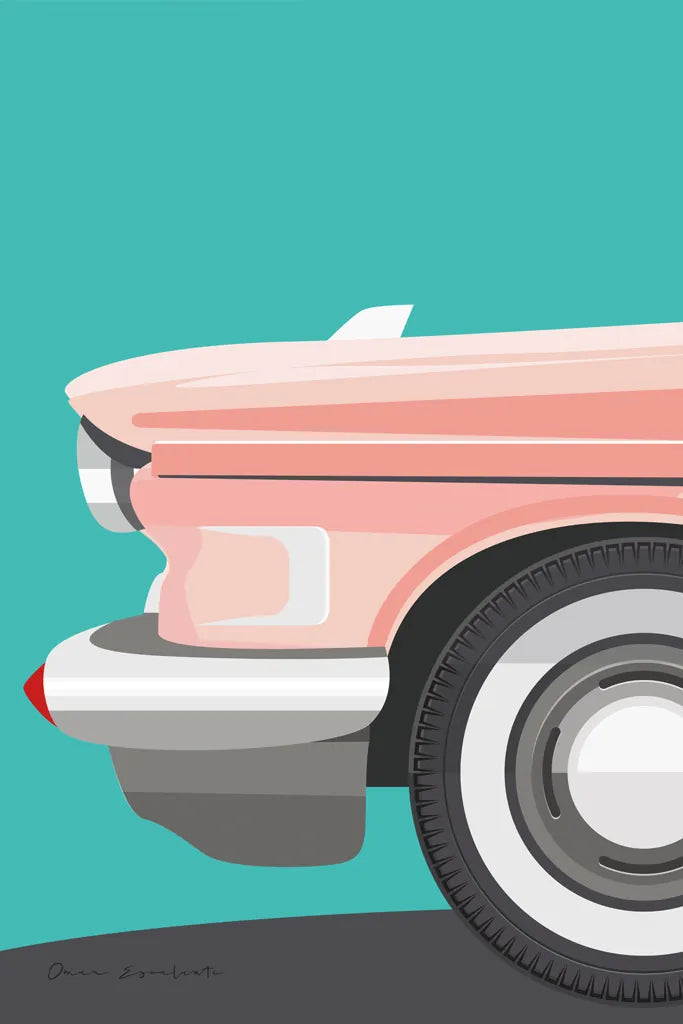 Vintage Car III by Omar Escalante. SKU 66174h. Archival Giclee Fine art print for wall decor.
