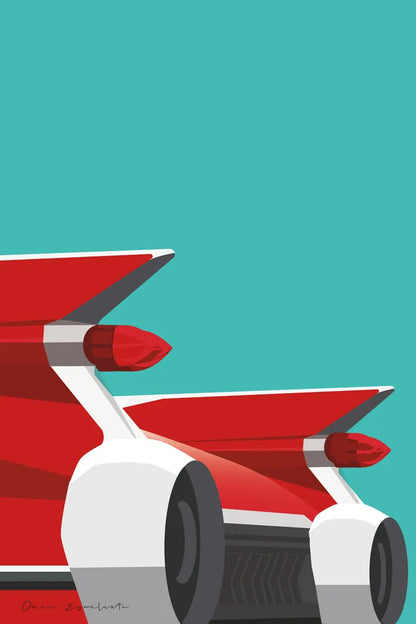 Vintage Car IV by Omar Escalante. SKU 66175h. Archival Giclee Fine art print for wall decor.