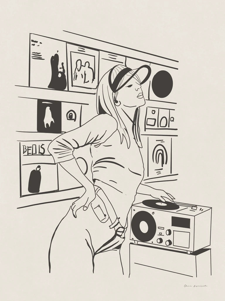 Vinyl Groove Black by Omar Escalante