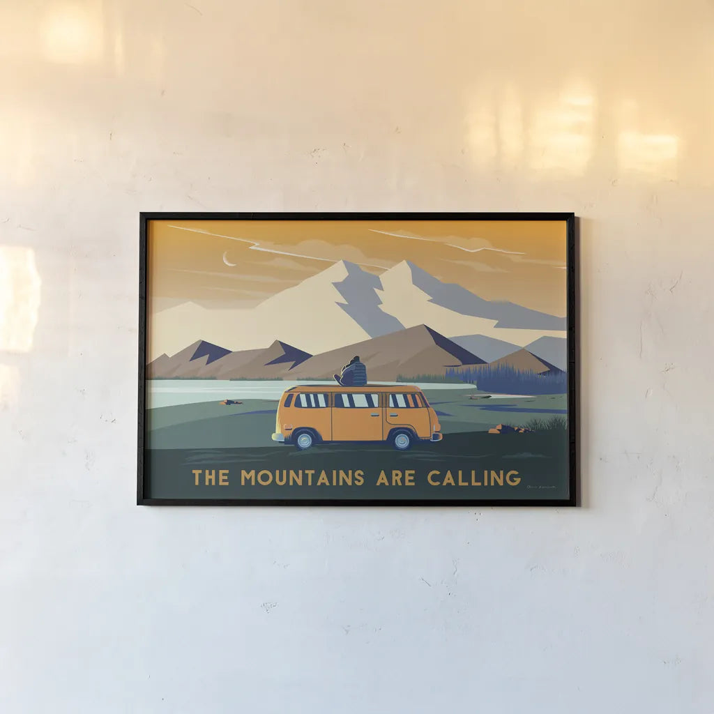 Wild Adventure I by Omar Escalante. shown as a paper print in a black flame. Available as a archival giclee rolled canvas, fine art paper, or poster print. SKU 77900i.