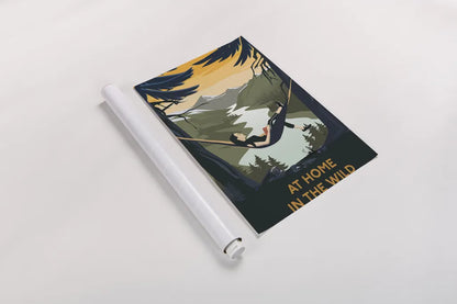 Wild Adventure II by Omar Escalante. shown as a rolled paper print. Available as archival giclee rolled canvas, fine art paper, or poster print. SKU 77901h.