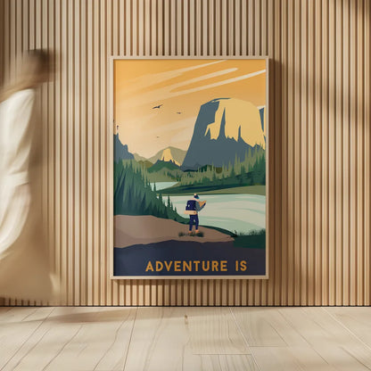 Wild Adventure III by Omar Escalante. shown as over sized large wall art. Available as an archival giclee rolled canvas, fine art paper, or poster print. SKU 77902h.