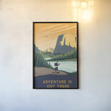 Wild Adventure III by Omar Escalante. shown as a paper print in a black flame. Available as a archival giclee rolled canvas, fine art paper, or poster print. SKU 77902h.