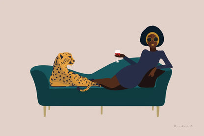 Wild Lounge I by Omar Escalante. SKU 71787i. Archival Giclee Fine art print for wall decor.