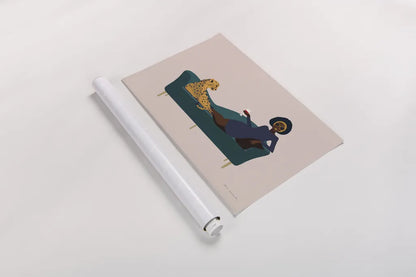 Wild Lounge I by Omar Escalante. shown as a rolled paper print. Available as archival giclee rolled canvas, fine art paper, or poster print. SKU 71787i.