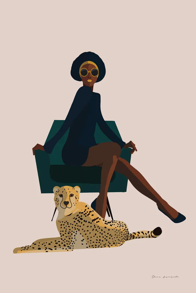 Wild Lounge II by Omar Escalante. SKU 71788h. Archival Giclee Fine art print for wall decor.