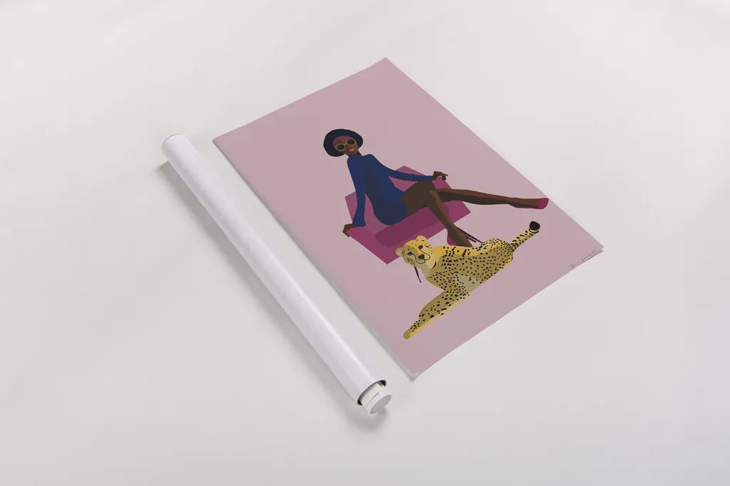 Wild Lounge II Grandeur by Omar Escalante. shown as a rolled paper print. Available as archival giclee rolled canvas, fine art paper, or poster print. SKU 73199h.