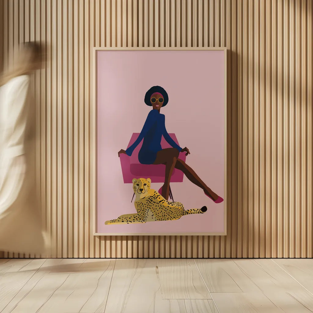 Wild Lounge II Grandeur by Omar Escalante. shown as over sized large wall art. Available as an archival giclee rolled canvas, fine art paper, or poster print. SKU 73199h.