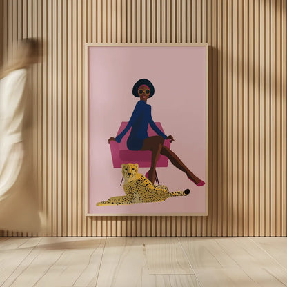 Wild Lounge II Grandeur by Omar Escalante. shown as over sized large wall art. Available as an archival giclee rolled canvas, fine art paper, or poster print. SKU 73199h.