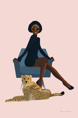 Wild Lounge II Rose Pink by Omar Escalante. SKU 77185h. Archival Giclee Fine art print for wall decor.