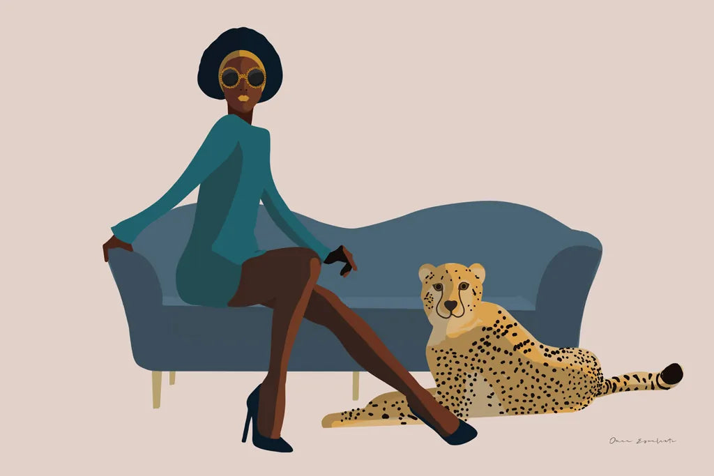 Wild Lounge III by Omar Escalante. SKU 76813i. Archival Giclee Fine art print for wall decor.