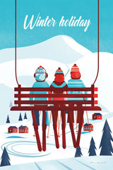 Winter Holiday by Omar Escalante. SKU 67454h. Archival Giclee Fine art print for wall decor.