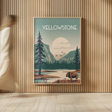 Yellowstone by Omar Escalante. shown as over sized large wall art. Available as an archival giclee rolled canvas, fine art paper, or poster print. SKU 90450h.