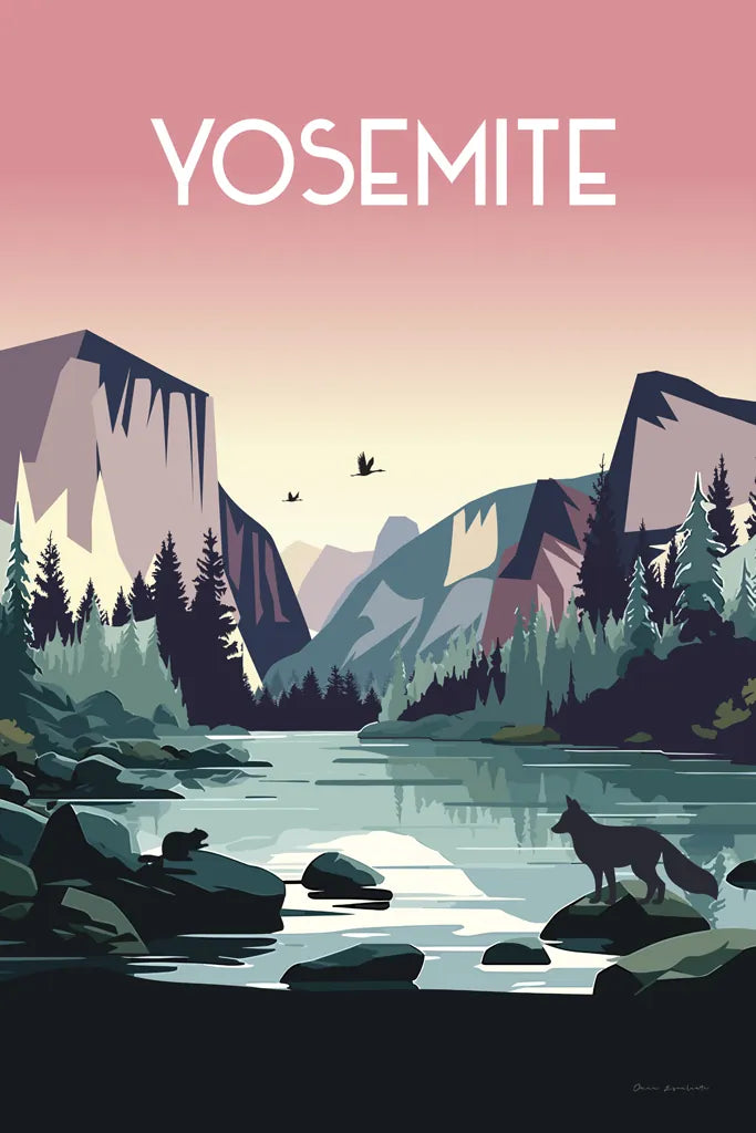 Yosemite by Omar Escalante. SKU 90449h. Archival Giclee Fine art print for wall decor.