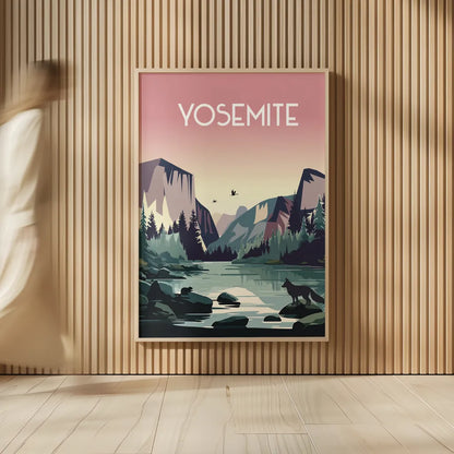 Yosemite by Omar Escalante. shown as over sized large wall art. Available as an archival giclee rolled canvas, fine art paper, or poster print. SKU 90449h.