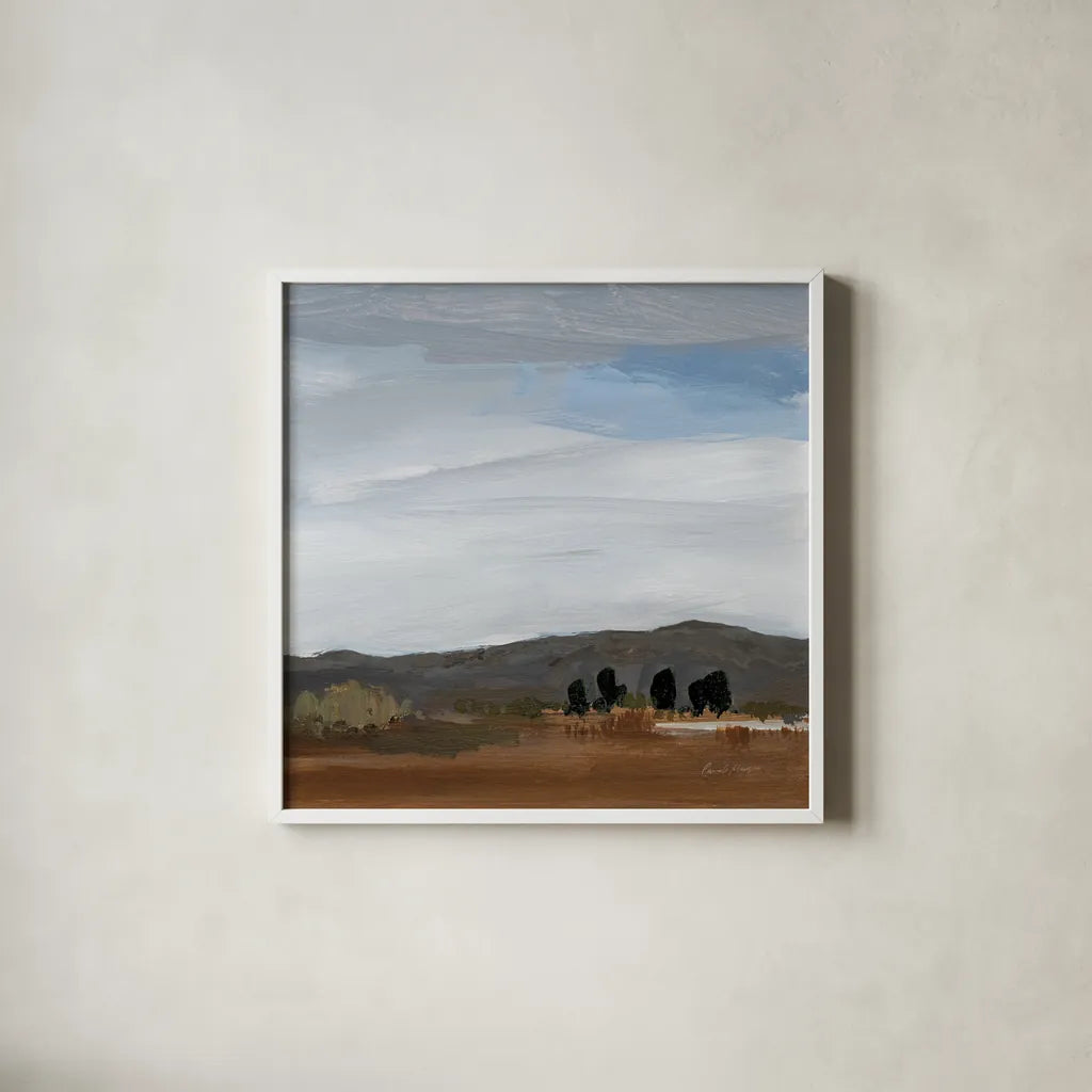 Alamosa by Pamela Munger. Shown in a crisp white glass frame for a clean and minimalist style. Available as an archival giclee rolled canvas, fine art paper, or poster print. SKU 79042a.