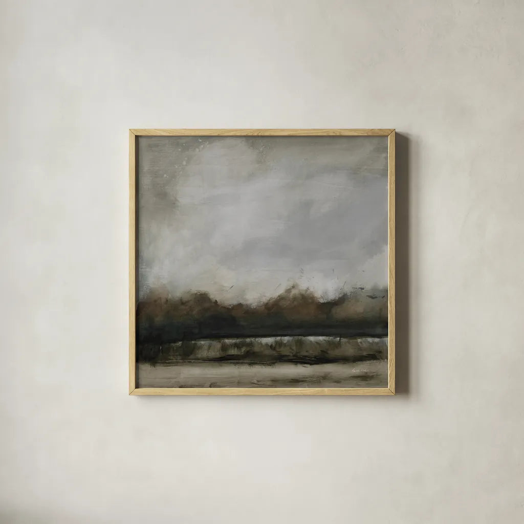 Along the Canal by Pamela Munger. Shown in a natural wood glass frame for a timeless modern aesthetic. Available as an archival giclee rolled canvas, fine art paper, or poster print. SKU 95381a.