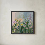 April Meadow by Pamela Munger. Shown in a sleek black glass frame for a contemporary gallery look. Available as an archival giclee rolled canvas, fine art paper, or poster print. SKU 102487a.