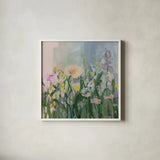April Meadow by Pamela Munger. Shown in a crisp white glass frame for a clean and minimalist style. Available as an archival giclee rolled canvas, fine art paper, or poster print. SKU 102487a.
