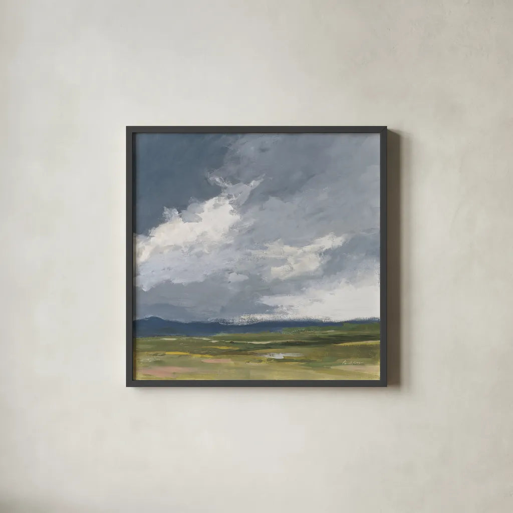 August Storm Honeybloom by Pamela Munger. Shown in a sleek black glass frame for a contemporary gallery look. Available as an archival giclee rolled canvas, fine art paper, or poster print. SKU 90645a.