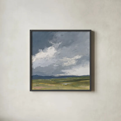 August Storm Honeybloom by Pamela Munger. Shown in a sleek black glass frame for a contemporary gallery look. Available as an archival giclee rolled canvas, fine art paper, or poster print. SKU 90645a.