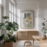 Awakening by Pamela Munger. shown as a print in a natural wood frame in a dining room. Available as a archival giclee rolled canvas, fine art paper, or poster print. SKU 92552h.