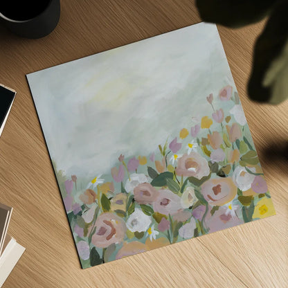 Blooming Landscape by Pamela Munger. Shown as a detailed flat fine art print, highlighting archival giclee quality. Available as an archival giclee rolled canvas, fine art paper, or poster print. SKU 81276a.
