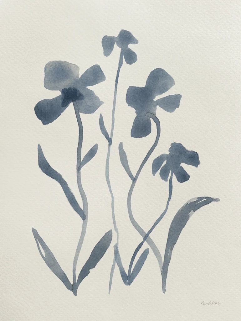 Blue Florals II by Pamela Munger