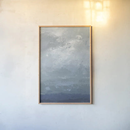 Blueprint by Pamela Munger. shown as a paper print in a natural frame. Available as a archival giclee rolled canvas, fine art paper, or poster print. SKU 86904h.