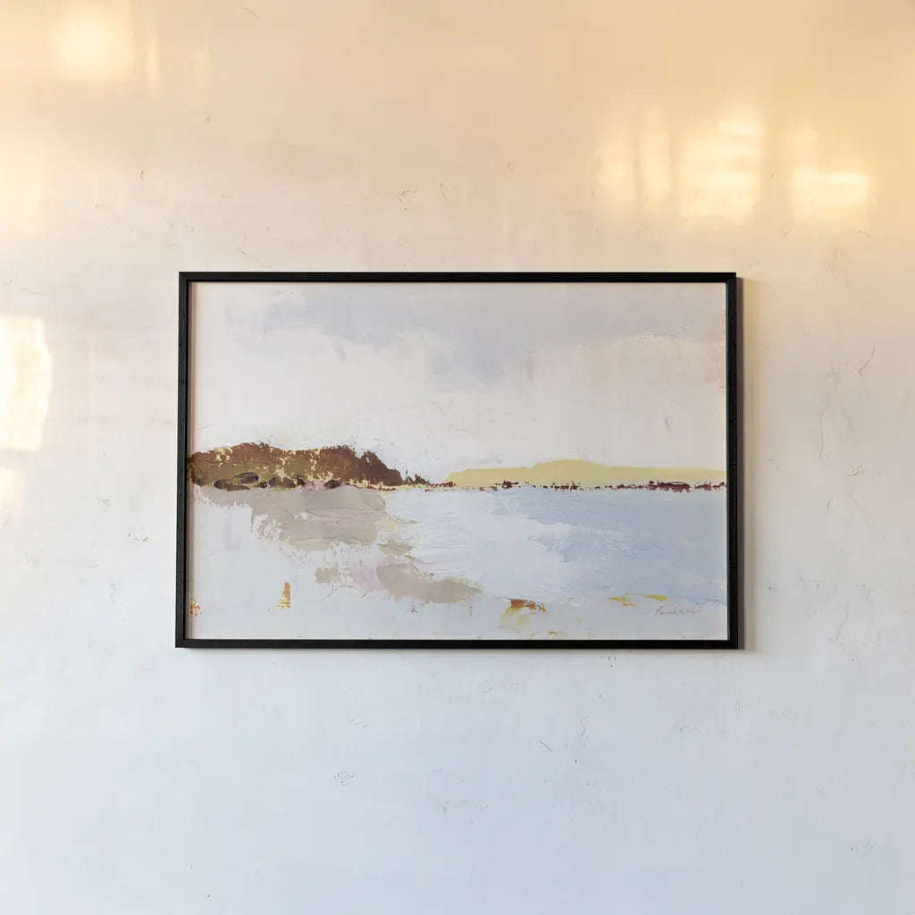 Calm Water by Pamela Munger. shown as a paper print in a black flame. Available as a archival giclee rolled canvas, fine art paper, or poster print. SKU 71596i.