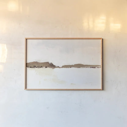 Calm Water Light by Pamela Munger. shown as a paper print in a natural frame. Available as a archival giclee rolled canvas, fine art paper, or poster print. SKU 75002i.