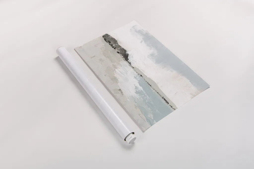 Calm Water Neutral by Pamela Munger. shown as a rolled paper print. Available as archival giclee rolled canvas, fine art paper, or poster print. SKU 73870i.