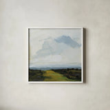 Dark Hillside by Pamela Munger. Shown in a crisp white glass frame for a clean and minimalist style. Available as an archival giclee rolled canvas, fine art paper, or poster print. SKU 99414a.