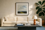Dark Hillside by Pamela Munger. Displayed in a glass frame with matte in a clean modern living room. Available as an archival giclee rolled canvas, fine art paper, or poster print. SKU 99414a.