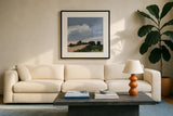 Darkening by Pamela Munger. Displayed in a glass frame with matte in a clean modern living room. Available as an archival giclee rolled canvas, fine art paper, or poster print. SKU 88433a.