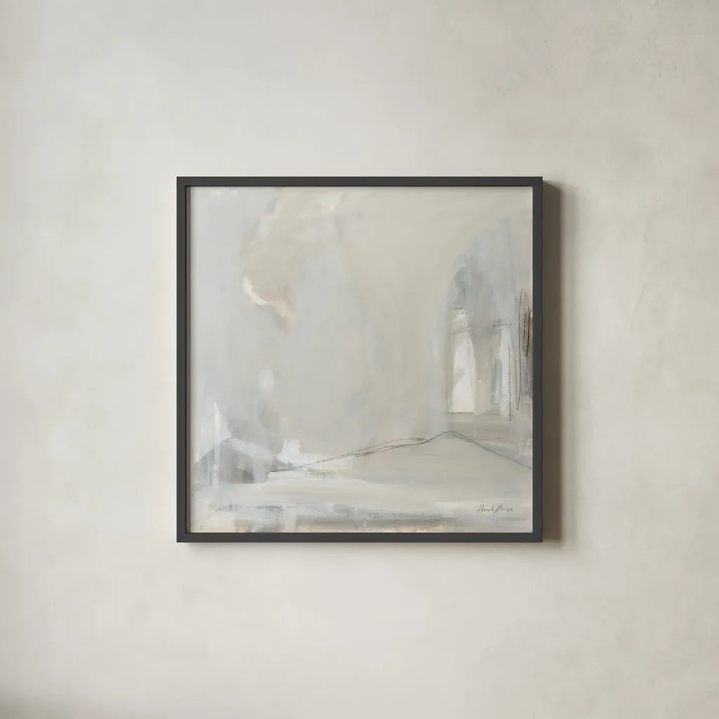 Delicate Gray by Pamela Munger. Shown in a sleek black glass frame for a contemporary gallery look. Available as an archival giclee rolled canvas, fine art paper, or poster print. SKU 68967a.