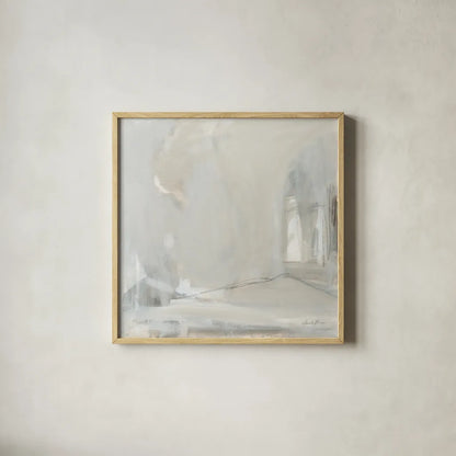 Delicate Gray by Pamela Munger. Shown in a natural wood glass frame for a timeless modern aesthetic. Available as an archival giclee rolled canvas, fine art paper, or poster print. SKU 68967a.
