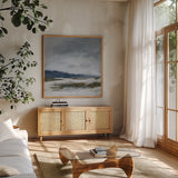 Early December by Pamela Munger. Shown in a natural wood frame in a cozy modern living room. Available as an archival giclee rolled canvas, fine art paper, or poster print. SKU 89356a.