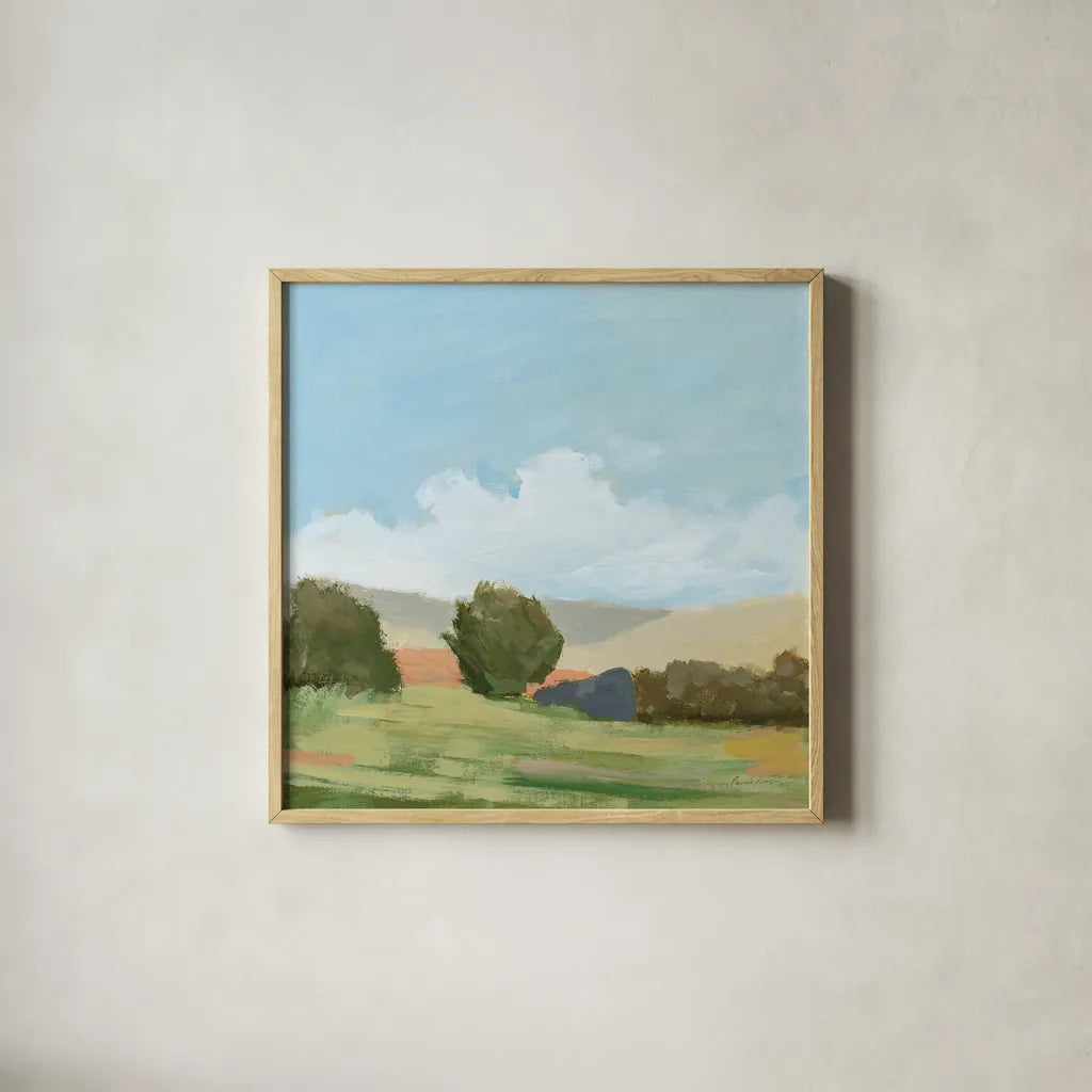 Early Spring by Pamela Munger. Shown in a natural wood glass frame for a timeless modern aesthetic. Available as an archival giclee rolled canvas, fine art paper, or poster print. SKU 71507a.