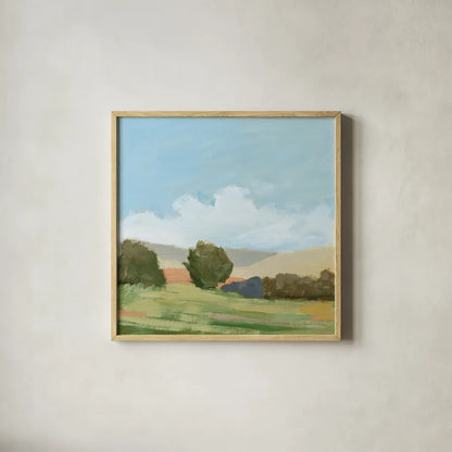 Early Spring by Pamela Munger. Shown in a natural wood glass frame for a timeless modern aesthetic. Available as an archival giclee rolled canvas, fine art paper, or poster print. SKU 71507a.