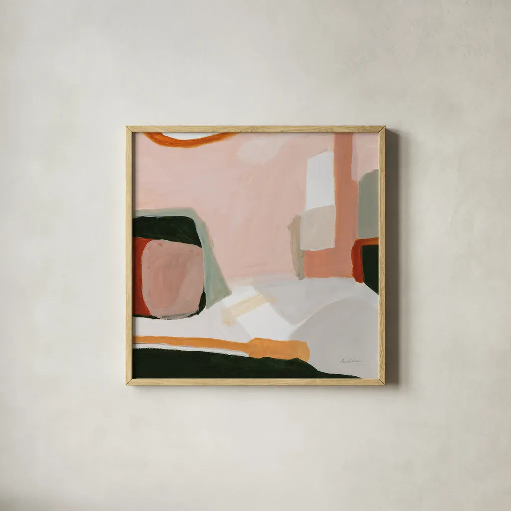 Earthen by Pamela Munger. Shown in a natural wood glass frame for a timeless modern aesthetic. Available as an archival giclee rolled canvas, fine art paper, or poster print. SKU 84124a.