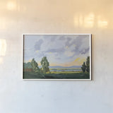 Evening Skies I by Pamela Munger. shown as a paper print in a white frame. Available as a archival giclee rolled canvas, fine art paper, or poster print. SKU 72544i.