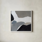 Faze by Pamela Munger. Shown in a crisp white glass frame for a clean and minimalist style. Available as an archival giclee rolled canvas, fine art paper, or poster print. SKU 76902a.
