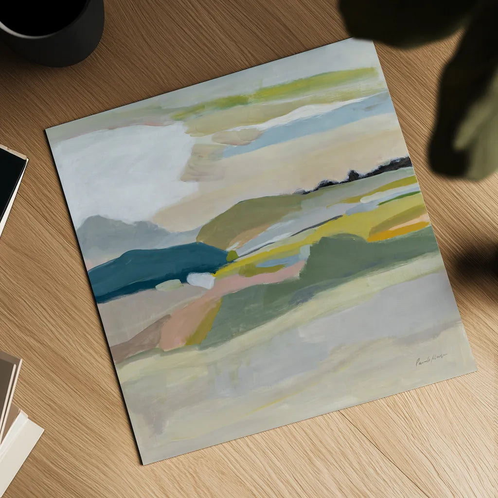 Foraging in the Spring by Pamela Munger. Shown as a detailed flat fine art print, highlighting archival giclee quality. Available as an archival giclee rolled canvas, fine art paper, or poster print. SKU 83521a.