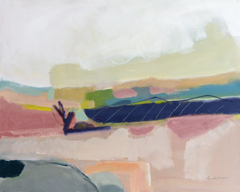Fortunate Isles Pink Blue by Pamela Munger