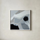 Graze by Pamela Munger. Shown in a crisp white glass frame for a clean and minimalist style. Available as an archival giclee rolled canvas, fine art paper, or poster print. SKU 72777a.