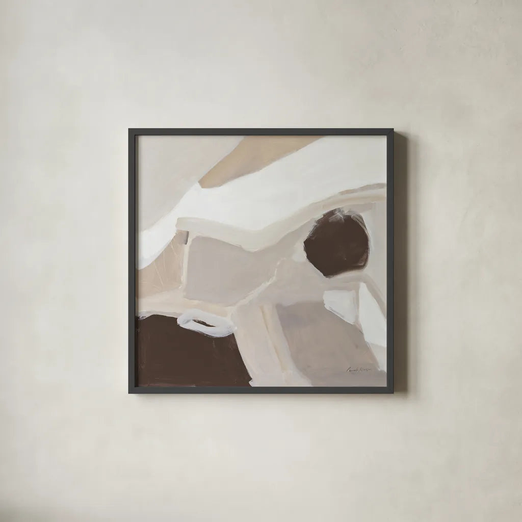 Graze Warm by Pamela Munger. Shown in a sleek black glass frame for a contemporary gallery look. Available as an archival giclee rolled canvas, fine art paper, or poster print. SKU 73673a.