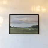 Grazing by Pamela Munger. shown as a paper print in a black flame. Available as a archival giclee rolled canvas, fine art paper, or poster print. SKU 84604i.
