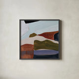 Habitation by Pamela Munger. Shown in a sleek black glass frame for a contemporary gallery look. Available as an archival giclee rolled canvas, fine art paper, or poster print. SKU 98325a.
